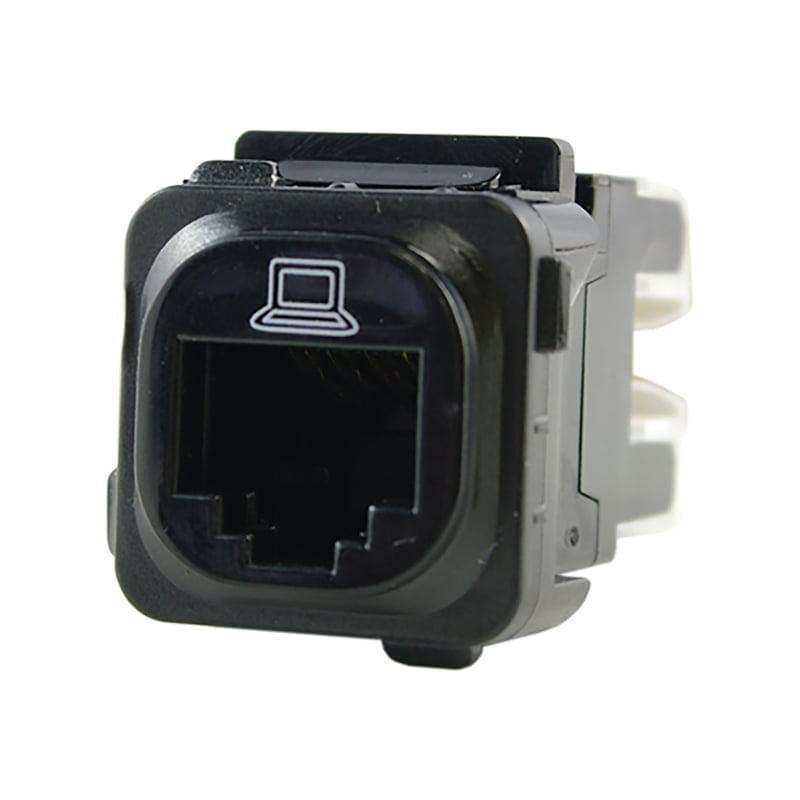 RJ45 CAT6 Data Jack - Black