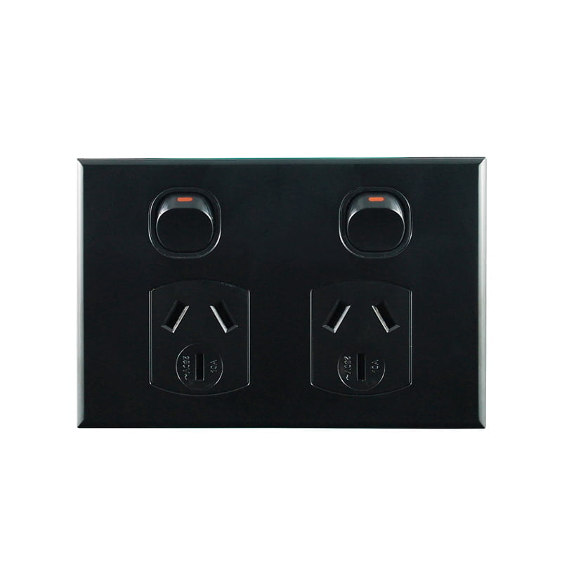 Basix S Series Double Power Point - Black