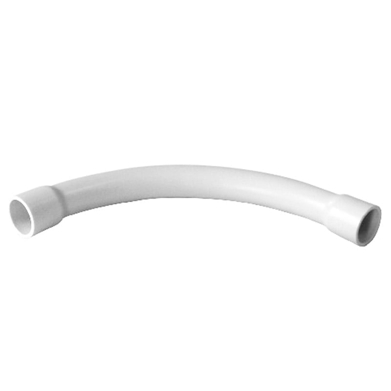 32mm White Medium Duty 90° Sweep Bend