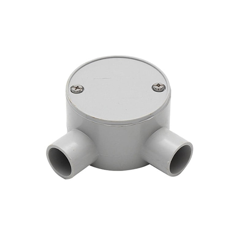 25mm Grey 2-way Angled Junction Box