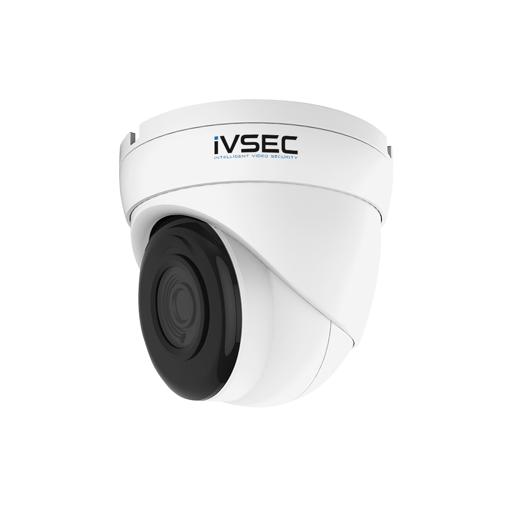 IVSEC TURRET IP CAMERA 12MP 3.6MM LENS POE IP66 30M IR MIC IVS