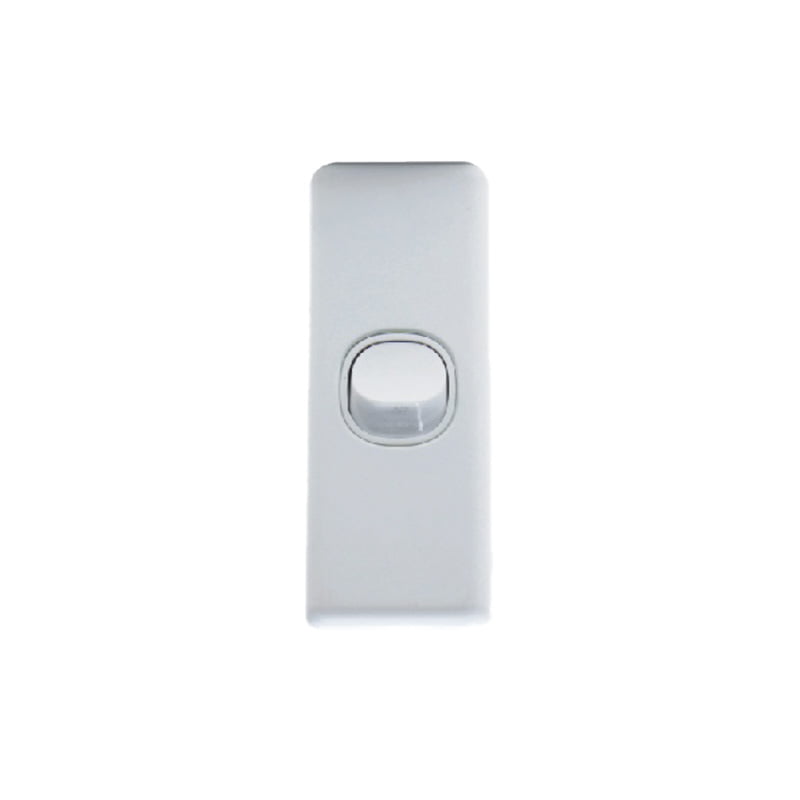 AVOL Architrave 1 Gang Light Switch | White