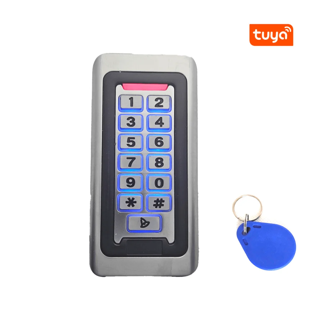 Standalone Heavy Duty Narrow IP68 Keypad with 125KHz RFID and WiFi (Tuya)