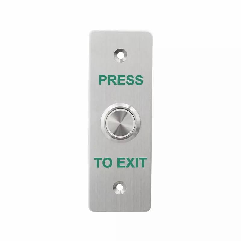 Press to Exit Button - SS - 115mm x 40mm