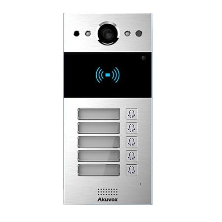 Akuvox R20B Surface Mount Video Intercom + 5 Buttons + RF Card Reader