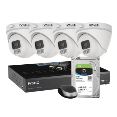 LX Series KIT 4 X 4MP IP Camera 4 x PoE Recorder with 2TB