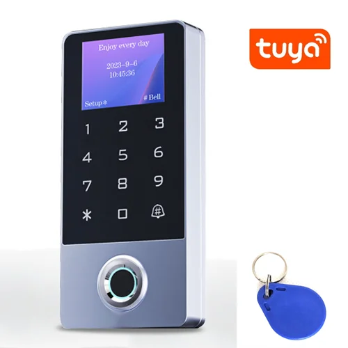 Standalone Touch IP68 Keypad, 125KHz RFID, Fingerprint, LCD, Voice and WiFi (Tuya)