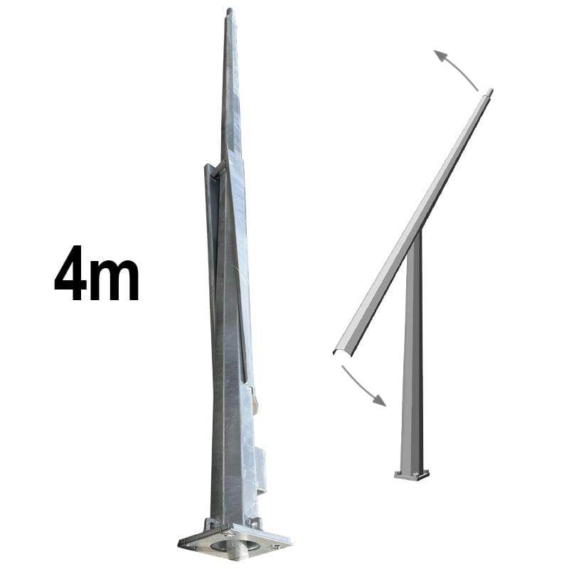 4.0m Octagonal Hinged Light Pole