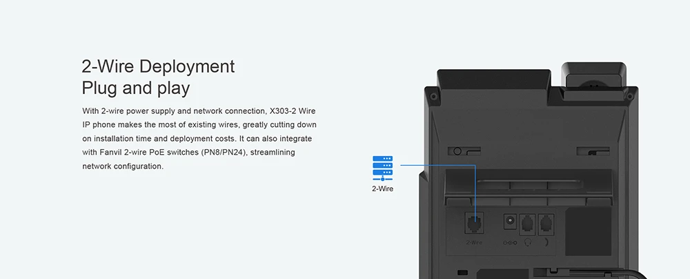 X303-2 Wire IP Phone