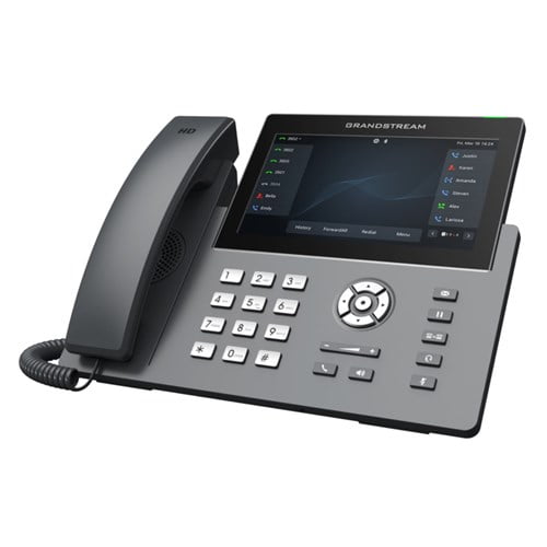 Carrier-Grade IP Phone - 12 Lines, 6 SIP Accounts, 7" Colour, PoE, Wi-Fi