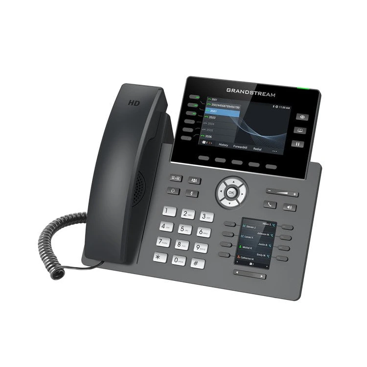 Carrier-Grade IP Phone - 6 Lines, 6 SIP Accounts, Colour, PoE, Wi-Fi