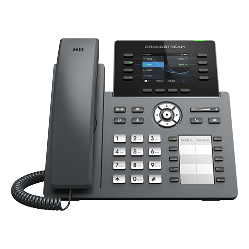 GRP2634 - Carrier-Grade IP Phone - 8 Lines, 4 SIP Accounts, Colour, PoE, Wi-Fi