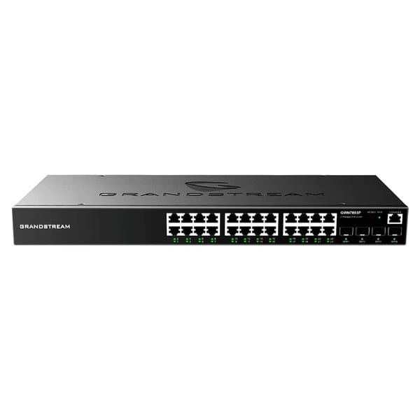 GWN7803P - Layer 2+ Managed Network PoE Switch 24 X GIGE with PoE 4 X SFP