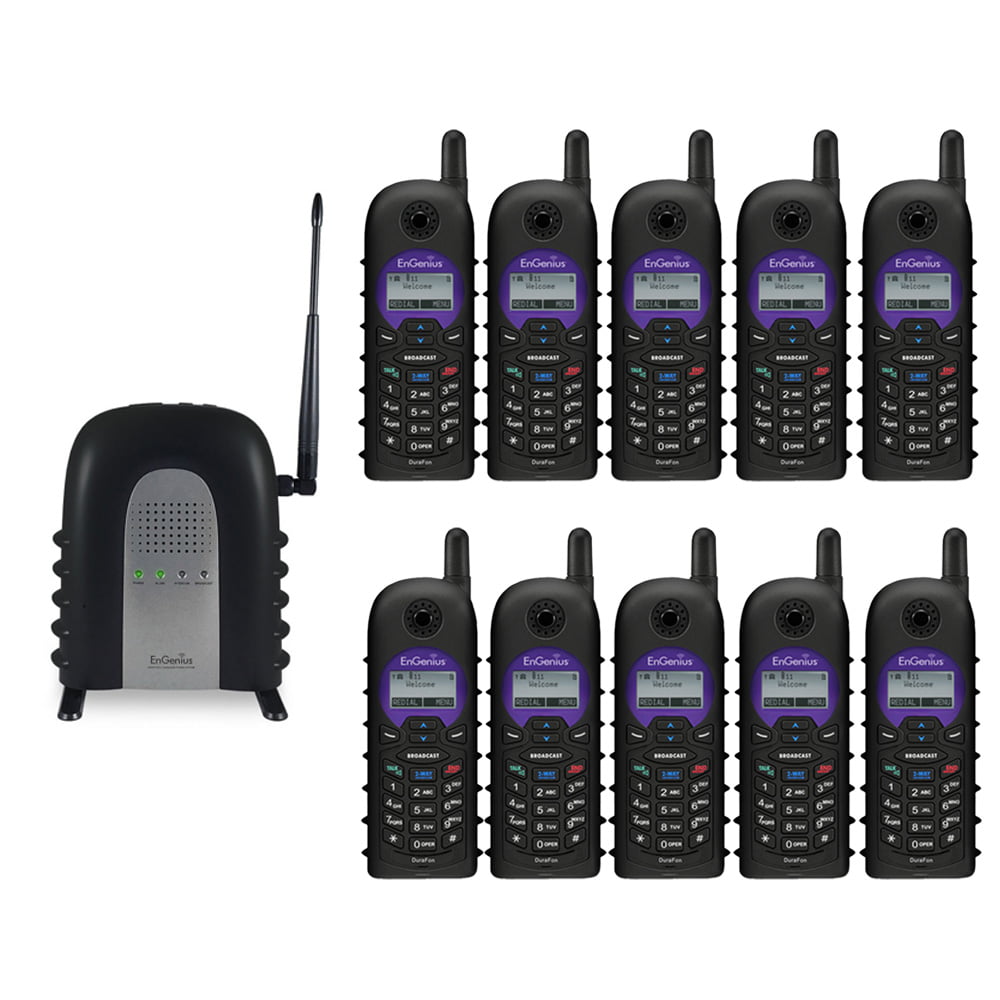 EnGenius Long Distance DuraFon SIP Series Cordless Phone Pack - 10 Pack X