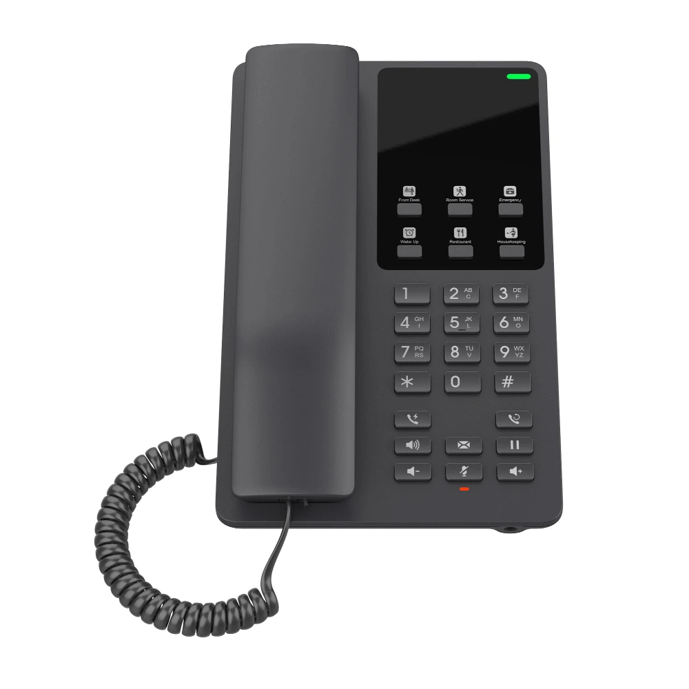 GHP621W - Compact Desktop Hotel Phone, Wi-Fi - Black