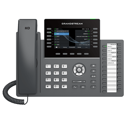 GRP2636 - 12-Line, 6 SIP, Professional IP Phone, 24 MPK, Wi-Fi, 4.3" Colour