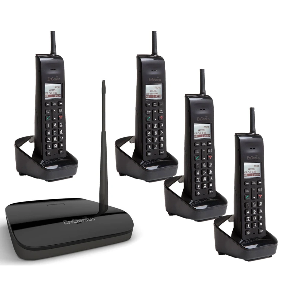 EnGenius Long Distance Office Series Cordless Phone Pack - Quad A