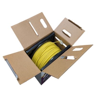 CAT5E Solid Core Cable Unshielded (Yellow) - 305m Pullbox - Image 2