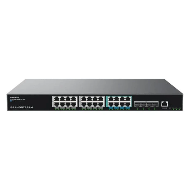 GWN7822P Layer 3 Multi-Gigabit Network Switch 24 Gigabit ports