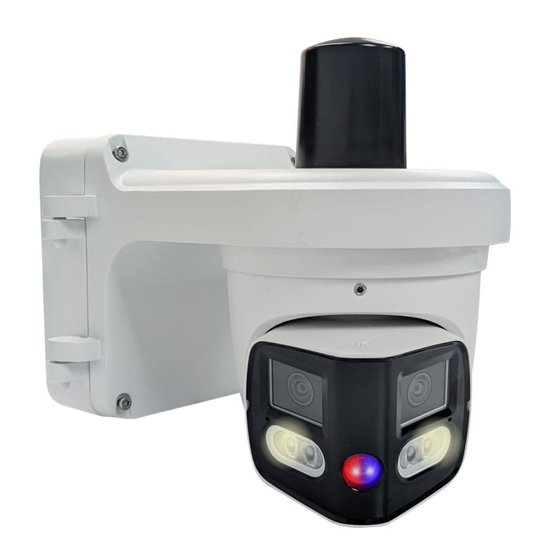 12VDC 4G 180° 4K Active Deterrence Remote Site Surveillance Camera