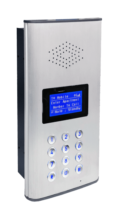 LTE 4G Door Intercom - Keypad - 2 doors - 500 apartments - Slave - Image 3