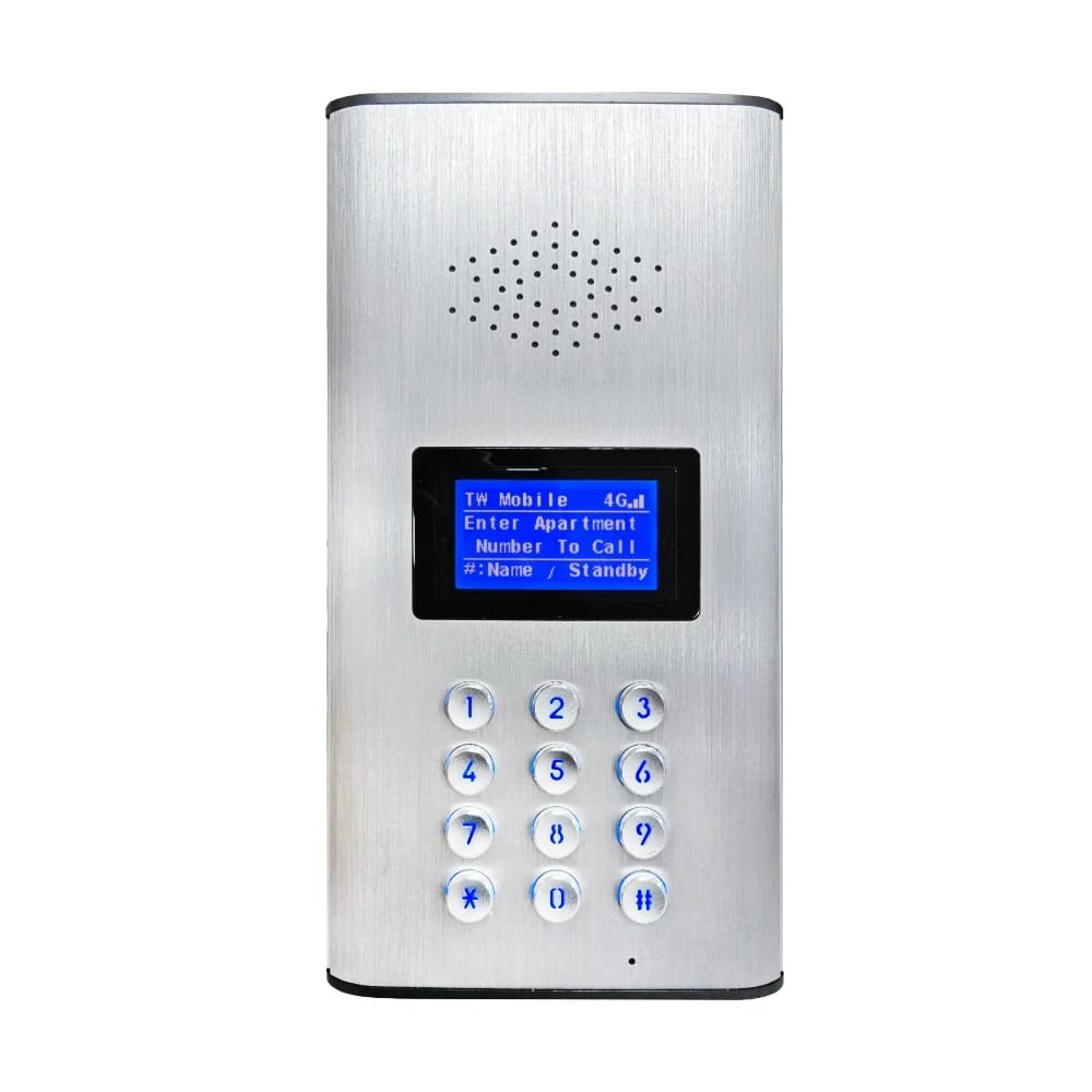 LTE 4G Door Intercom - Keypad - 2 doors - 500 apartments - Master